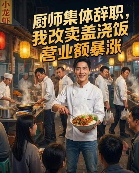 厨师集体辞职，我改卖盖浇饭营业额暴涨